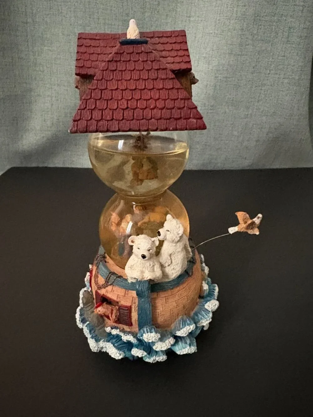 Noah's Ark Musical Double Snow Globe